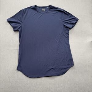 CUTS Shirt Mens 2XL Blue PYCA Pro Curved Hem Stretch Soft Basic Tee Casual